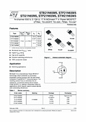 DataSheet STP21N65M5 pdf